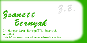 zsanett bernyak business card